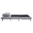 Convertible Tri-Fold Sleeper Chair with Pillow, Channel Stitching, and Hideaway Legs-1693377258