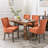 Siersha Linen Side Chair Dining Chair（set of 4）-86851786