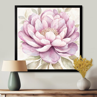 Minimalisme, élégance de pivoines roses II - pivoines, art mural