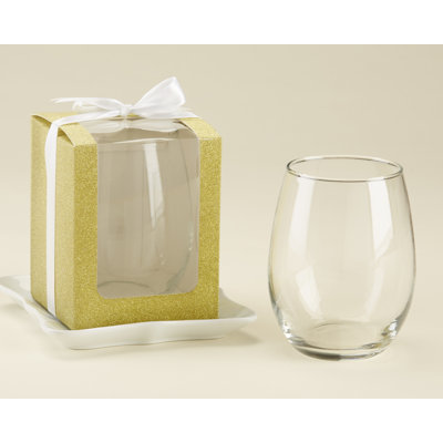Boîte cadeau en verre sans pied préférer les fêtes Currie