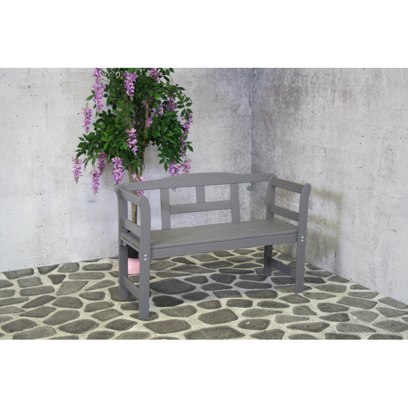 Rockview Wooden Bench, Grey