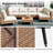 Dipansu 6 - Person Patio Conversation Set with Cushions-933396366-933396364