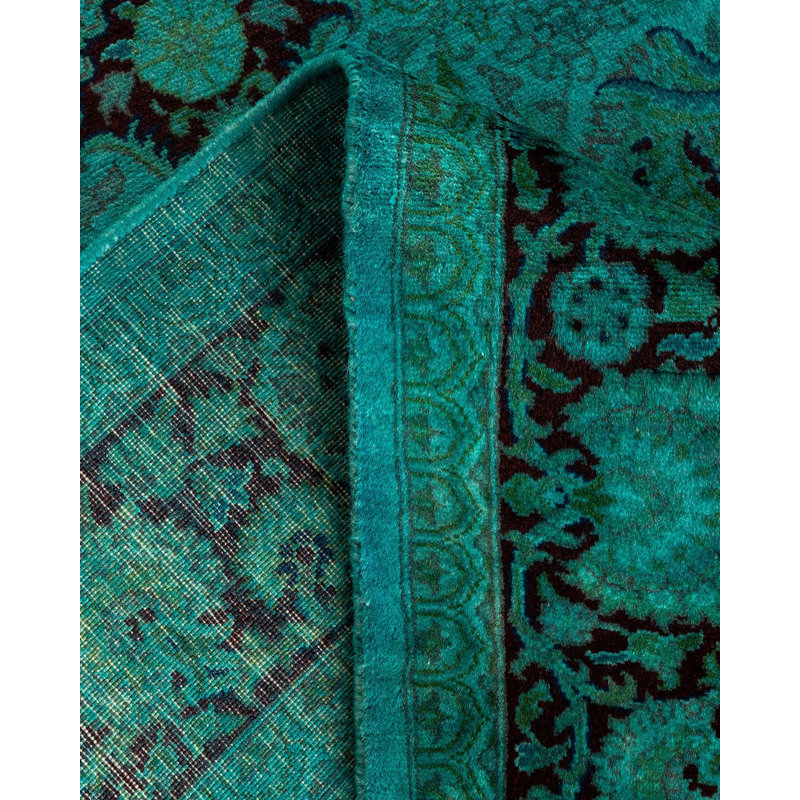 Tapis bleu noué à la main Weirsky - One-of-a-Kind Weirsky
