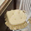 Coussin de chaise Buzzy Bees Golden Honey Ruffled 16,5 x 18