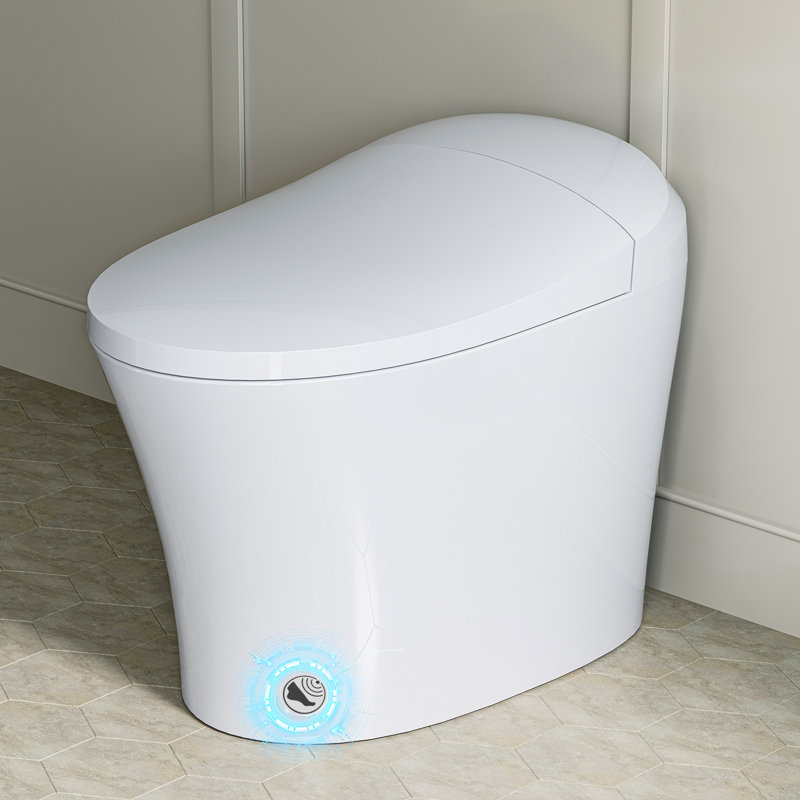 HOROW Calla Smart Heated Toilet with Auto Flush, Heated Elongated Seat, Foot Sensor Operation and Power-Off Flush