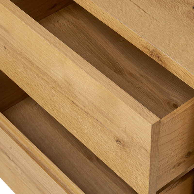 Novella Nightstand-Natural Oak Veneer Thick Random
