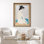 Japanese Ukiyo-e Seated Nude Woman Back View Artwork, Minimal Japanese Figure Pictures, Framed Canvas Giclee Print Wall Art