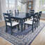 Pearce Westport Modern Farmhouse 72" Extension Dining Table - Navy-289844680