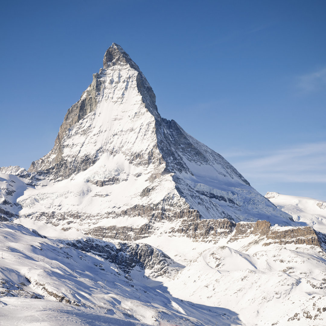 Der Gipfel des Matterhorns von Georgeclerk - Leinwandbild