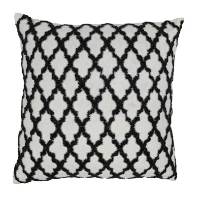 Moroccan Patterned Cotton Throw Pillow