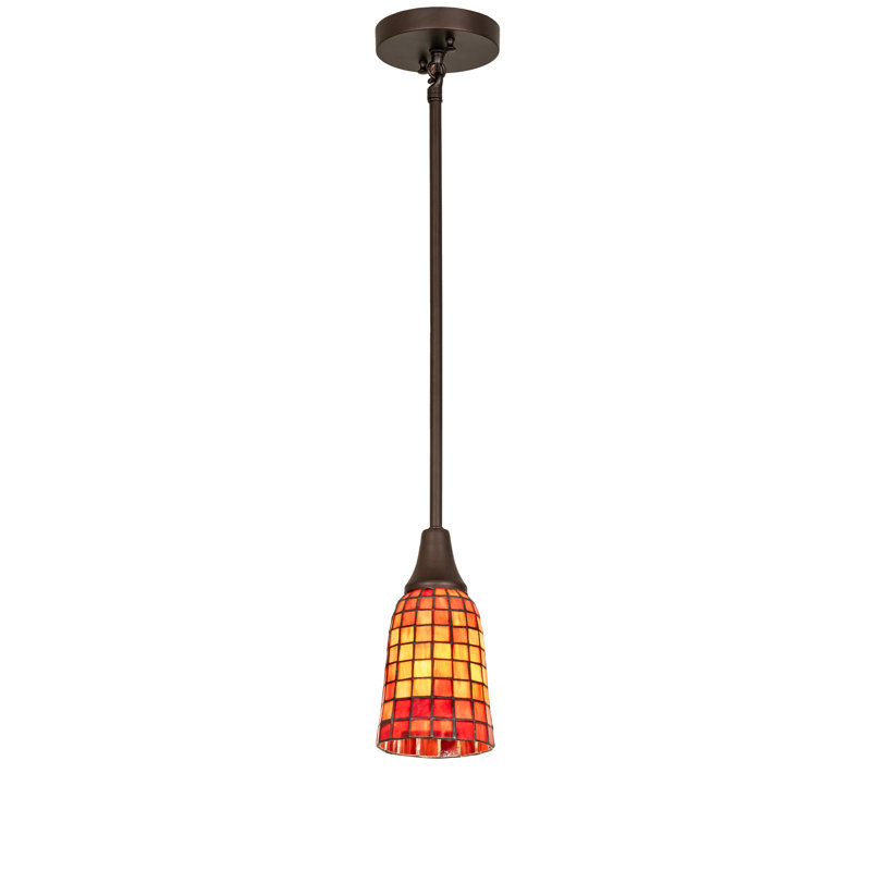 1 - Light Pendant, Orange; Red