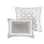 Édredon et courtepointe gris / double - taies décoratives luxueuses et douillettes incluses-124314865