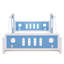 Classic Car-Shaped Platm Bed with Wheels,