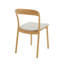 Chaise d'appoint en bois massif brun Brentten
