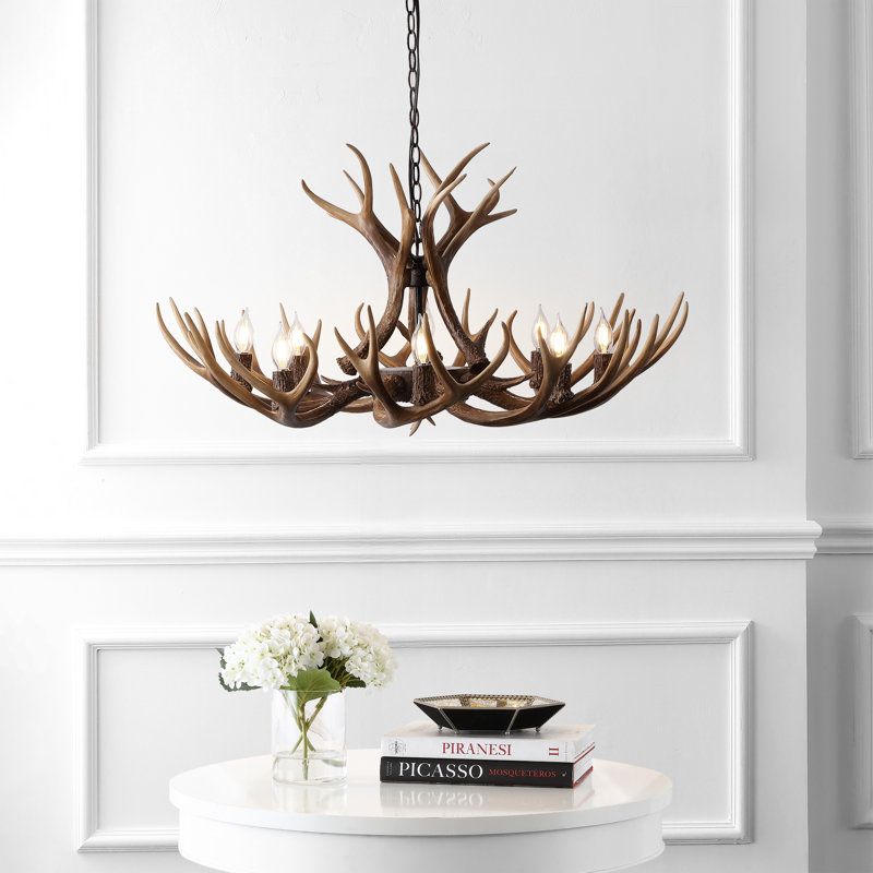 Lustre Rohrbach, Brun, 19" H x 36" W x 36" D