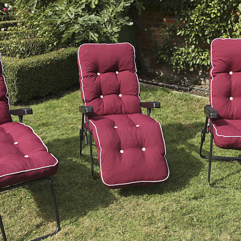 William Sun Lounger Cushion, Bordeaux Red