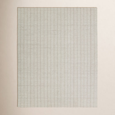 Fiorini Handmade Striped Ivory and Tan Area Rug