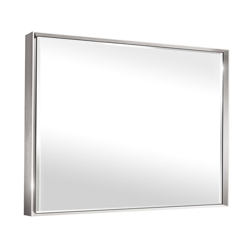 Lohoski Decorative Bathroom Vanity Mirror for Wall - Beveled Design, Silver, 36" x 48"