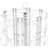 32 Pockets Adjustable Greeting Card Rack 4x6"-7x5" Horizontal Vertical Post Card Display-61474042