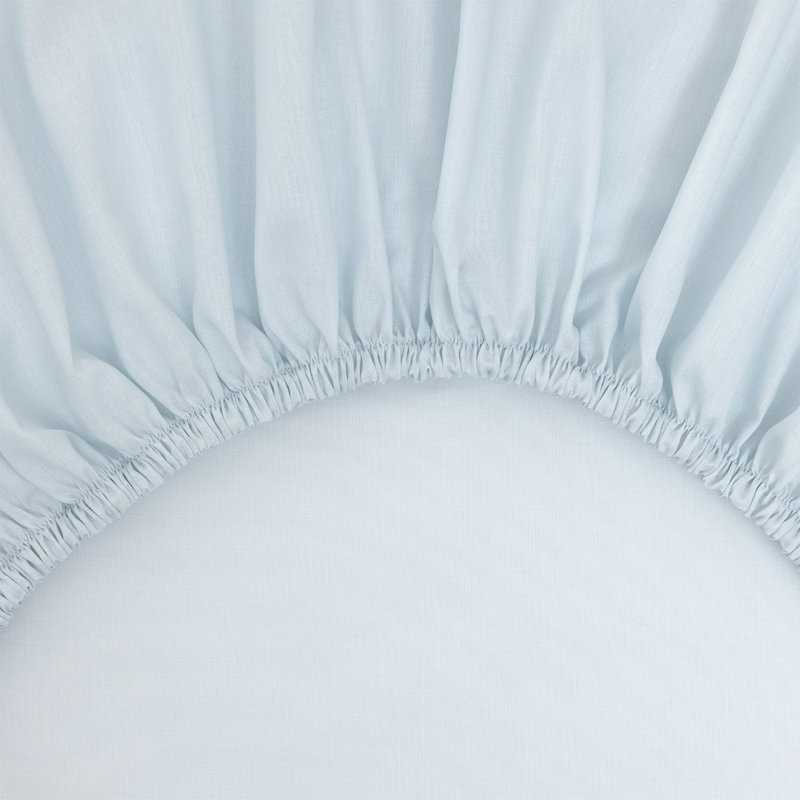 Batiste 100% Cotton Fitted Sheet, King Fitted Sheet, Blue