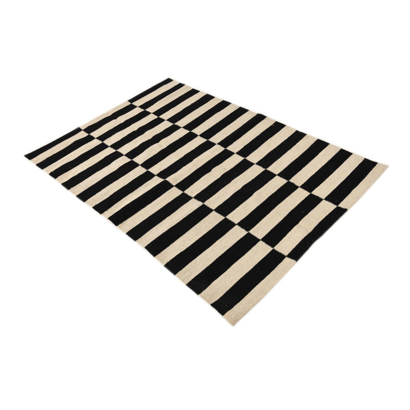 Tapis noir et blanc Jessen