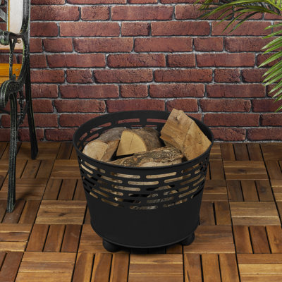 Mccully Round Cast Iron Smokeless Fire Ring