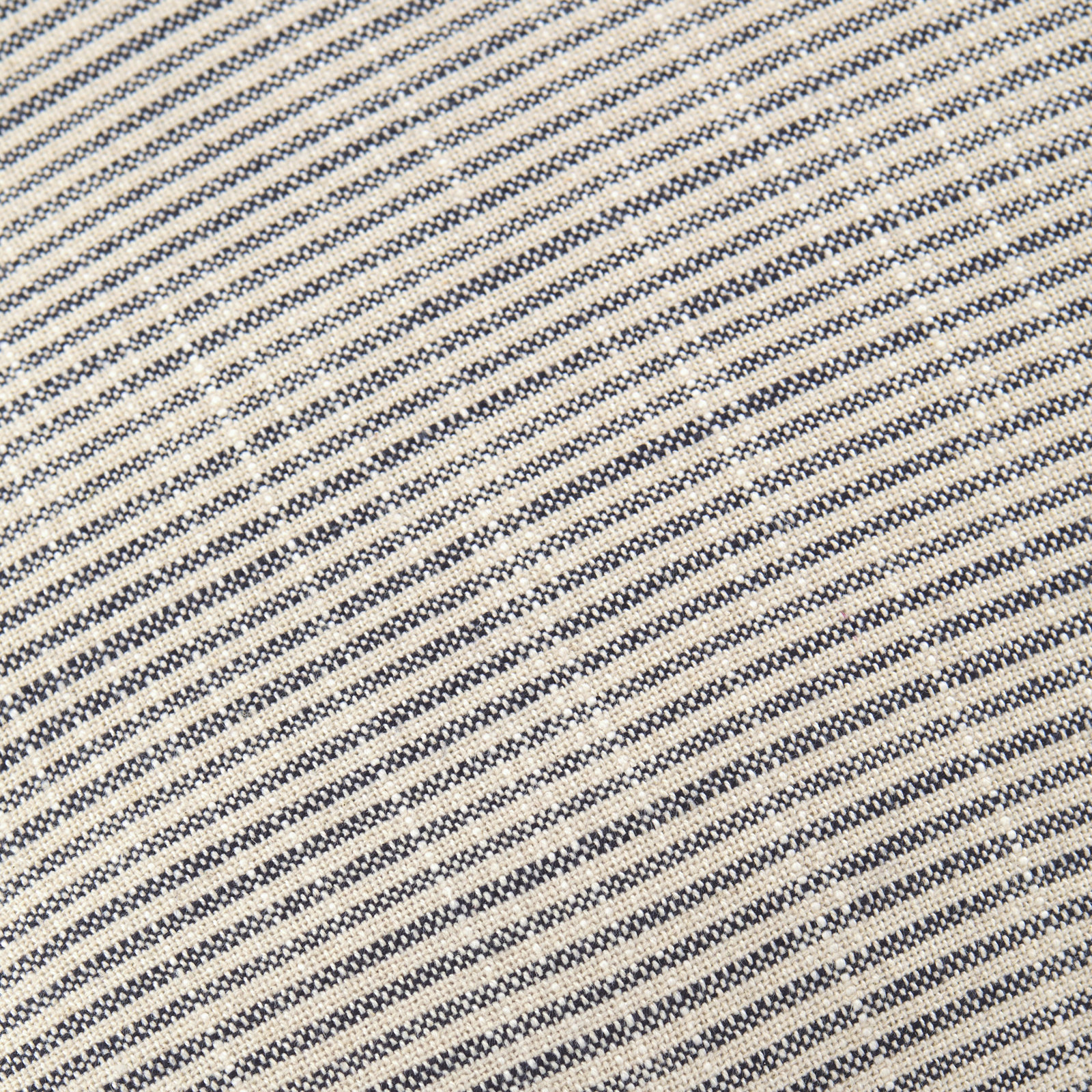 Arcella Striped Cotton Throw Pillow, Blue/White, Square 18", Duck Down