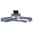 L-Shaped Upholsted Platm Bed With Trundle And Two Drawers Linked With Built-In Desk,,
