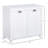 Modern Bathroom Dual Tilt Out Laundry Hamper Cabinet With 2-Compartment Hamper For Washroom-1489479536