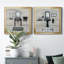 Neat and Tidy Bath - Ensemble de 2 peintures sur toile encadrées-881971981-881971970