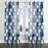 Country Farmhouse Velvet Curtains - Patchwork Linen Patch Grommet Curtain - 1 Panel-1639922843-1639922842