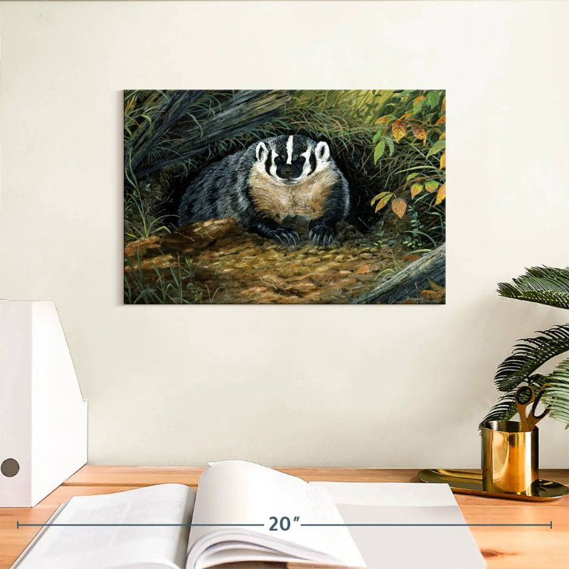 Brampt Wisconsin Badger, 8" H x 12" W