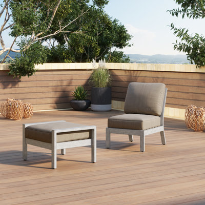 Fauteuil + repose-pieds Lanai - oléfine