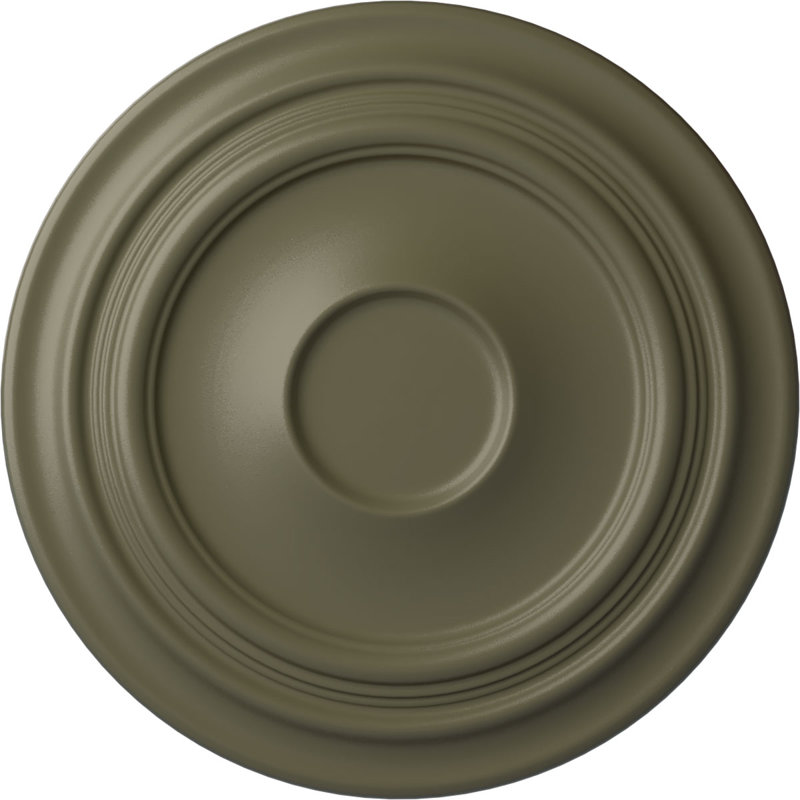 Médaillon de plafond traditionnel 24 3/8 po x P 1 1/2 po (convient aux auvents jusqu'à 5 1/2 po), Pierre Spartan