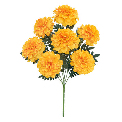 Bouquet de fleurs artificielles de souci en tiges