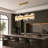Cataleya Dimmable LED Alabaster Kitchen Island Square / Rectangle  Chandelier-1466371169