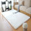 Soft & Durable Area Rug, 3.9 x 5.9 ft, White | 100% Polyester, 0.8 in Pile Height | Non-Slip Plush Underside, Antibacterial, Anti-Allergenic, Machine Washable | Perfect for Living Room & Bedroom Decor