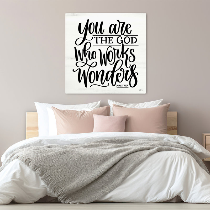 You Are The God Who Works Wonders Modern Farmhouse, H 32 po x l 32 po