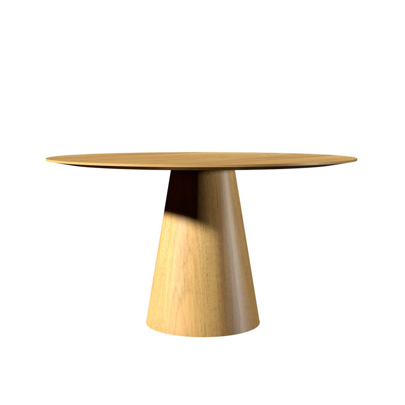 Dining Tables Accord Conical, Louro Freijo, 30.31"H x 70.87"L x 70.87"W