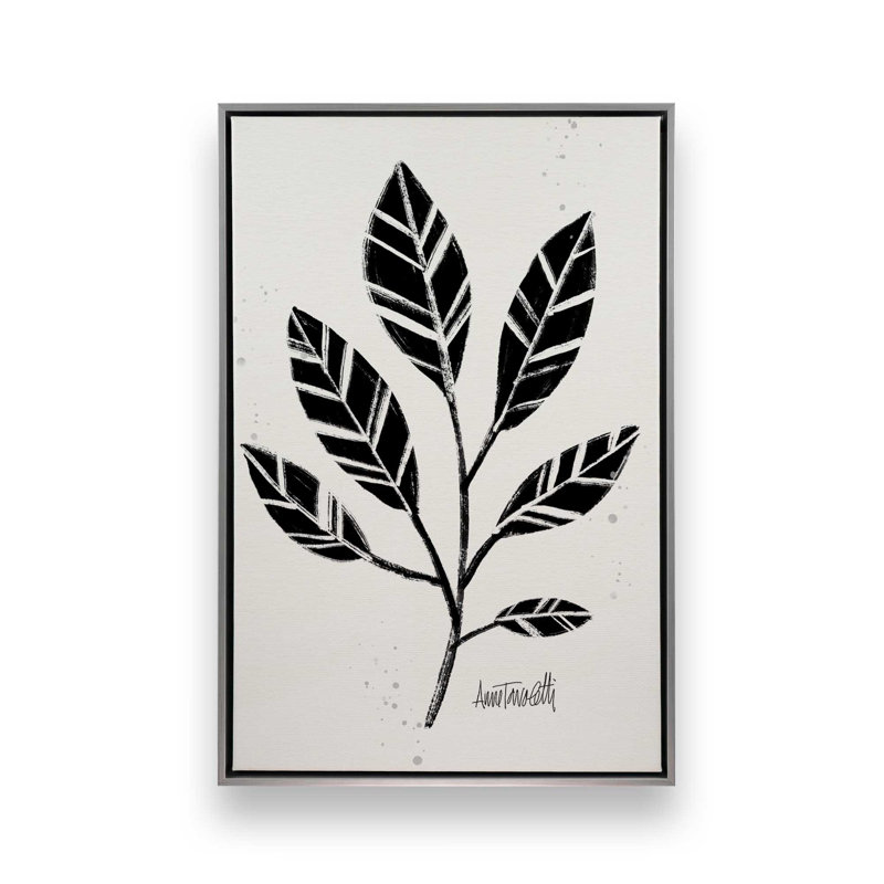 Botanicals III, reproduction sur toile, H 12,75 po x l 8,75 po, Chrome poli