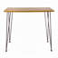 Table de bar d'extérieur en bois et métal