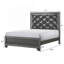 Tête de lit tapissier capitonnée 1pc-1209717307