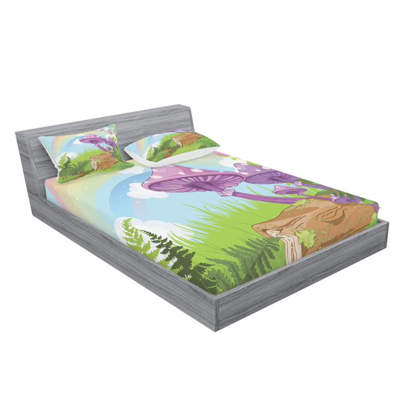 Microfiber Sheet Set, Queen Sheet Set with Fitted Sheet