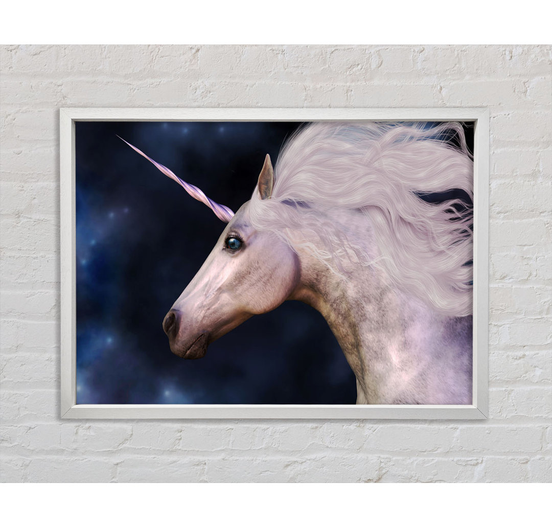 Atemberaubende Universal Unicorn gerahmte Wandkunst