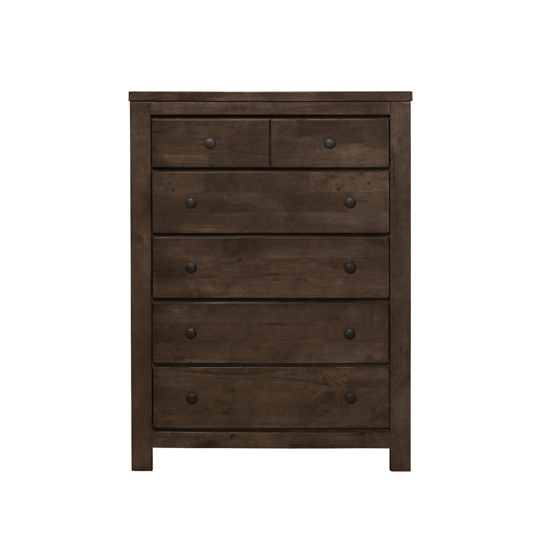 Commode brune à 5 tiroirs