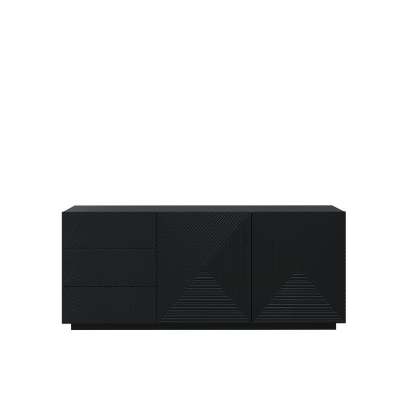 Aaizah 167cm Sideboard, Black