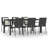 Dasjah 6 - Person Wicker Patio Dining Set with Rectangular Table , Cushions Included-20460805-20460810-20460816