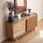 Modern Simple Sliding Door Wooden Sideboard