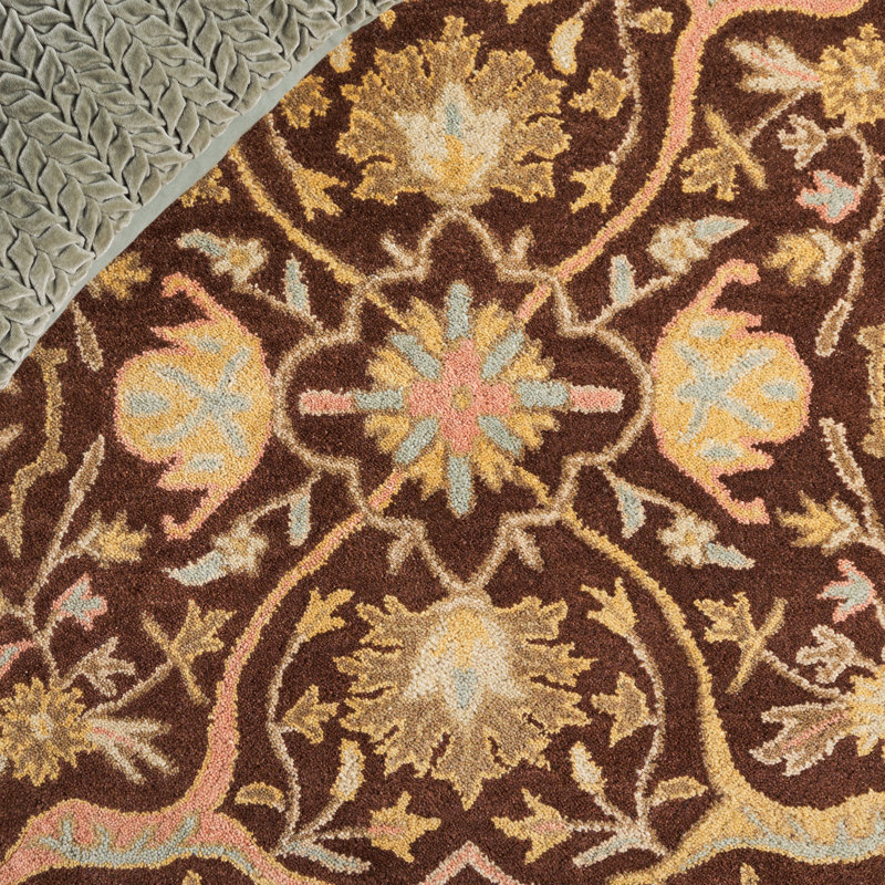 Hand Tufted Wool Oriental Rug, Rectangle 5' x 8'