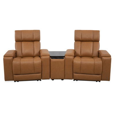 Beltran Zero Gravity Power 2 Seat Home Theater Seating with Wedge and Immersive Audio